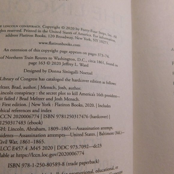 Brad Meltzer Books The Lincoln Conspiracy and The President's Shadow - Picture 4 of 5